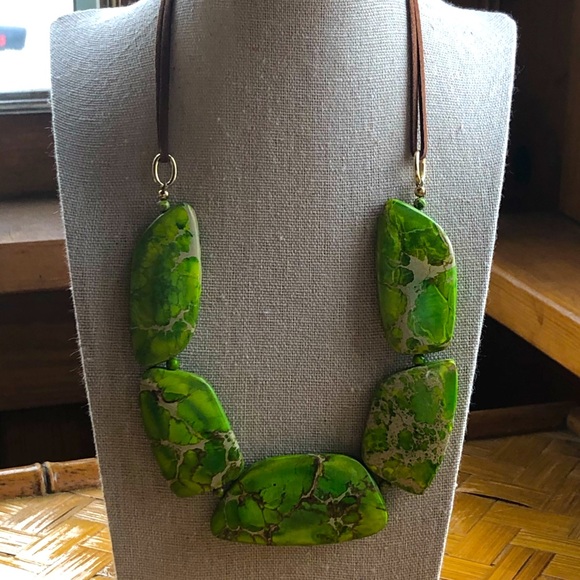 Studio Barse Jewelry - Barse green turquoise necklace, gorgeous! 💚
